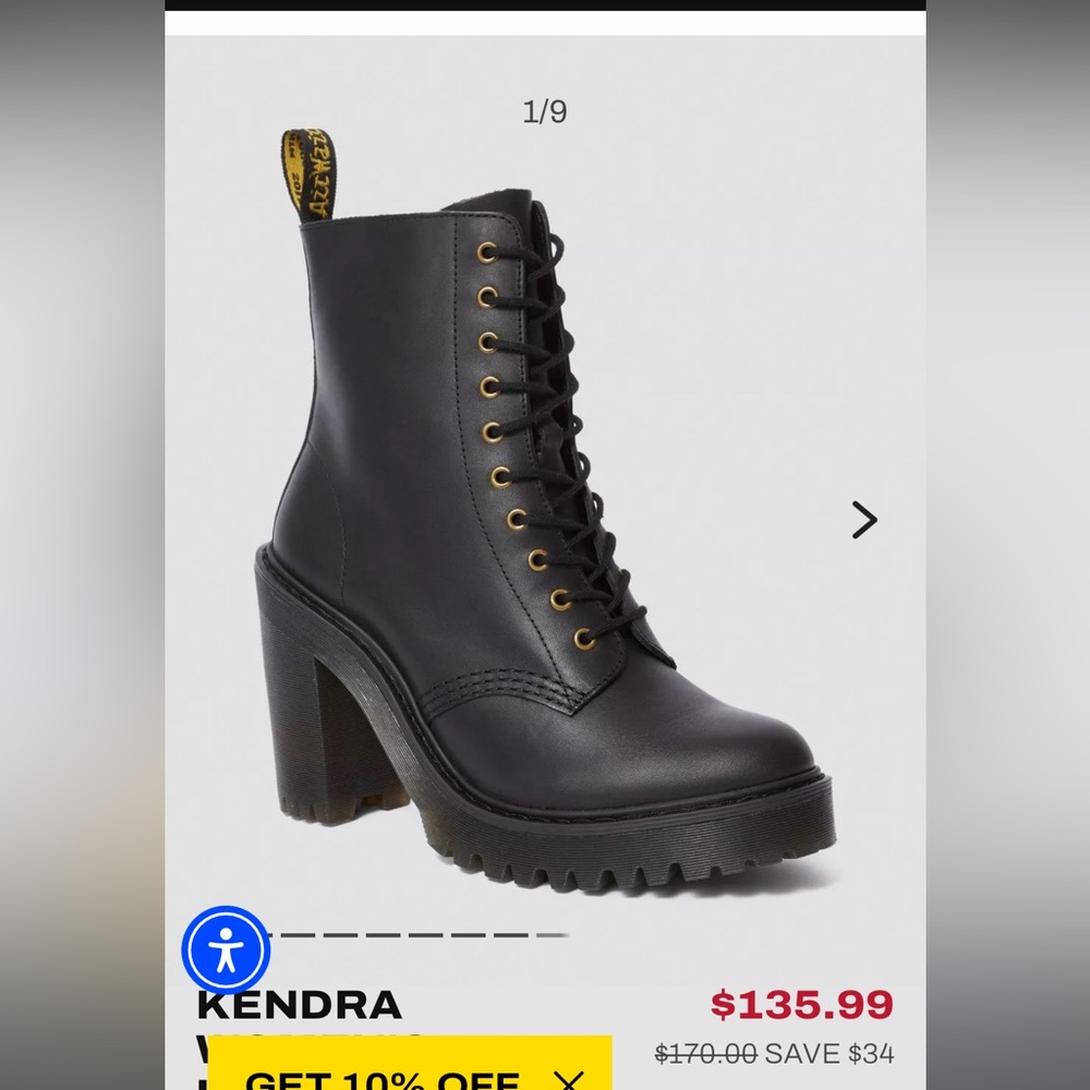KENDRA WOMEN'S LEATHER HEELED BOOTS